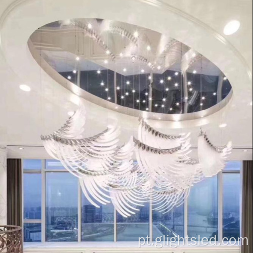Design profissional Modern decora lustre pendente de vidro decorado